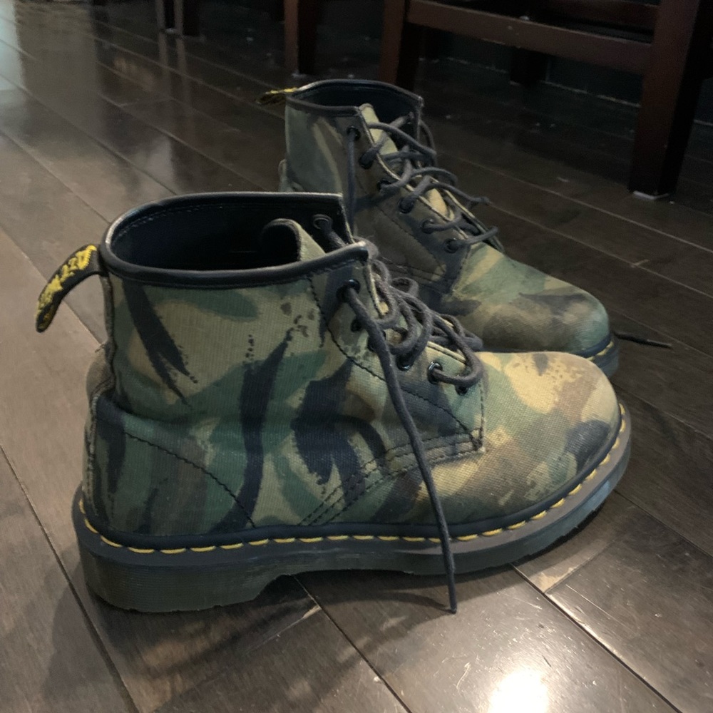 Women’s size 8 camouflage doc martens